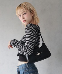 BARELY BLUE | 【 BARELY BLUE / ベアリーブルー 】 ミニ スパーク スタッズ ハンドバッグ(ハンドバッグ)