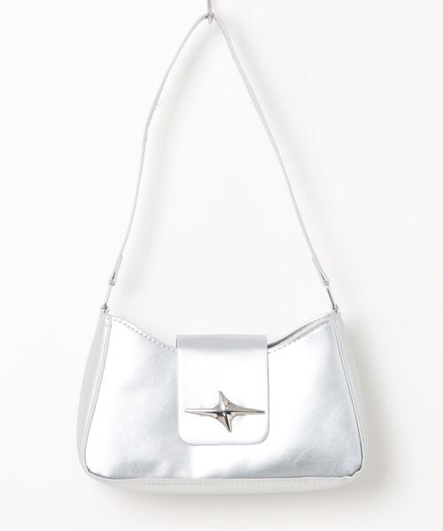 BARELY BLUE（ベアリーブルー）の「【 BARELY BLUE / ベアリーブルー 】 ミニ スパーク スタッズ ハンドバッグ（ハンドバッグ・レディース・シルバー/ブラック・FREE）」の7枚目の写真