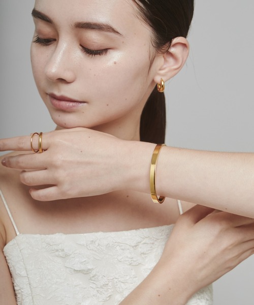 ciite' surgical stainless（シーテサージカルステンレス）の「【 金属アレルギー対応 】 シンプルバングル / ブレスレット  サージカルステンレス（バングル/リストバンド・レディース・ゴールド/シルバー・FREE）」の19枚目の写真