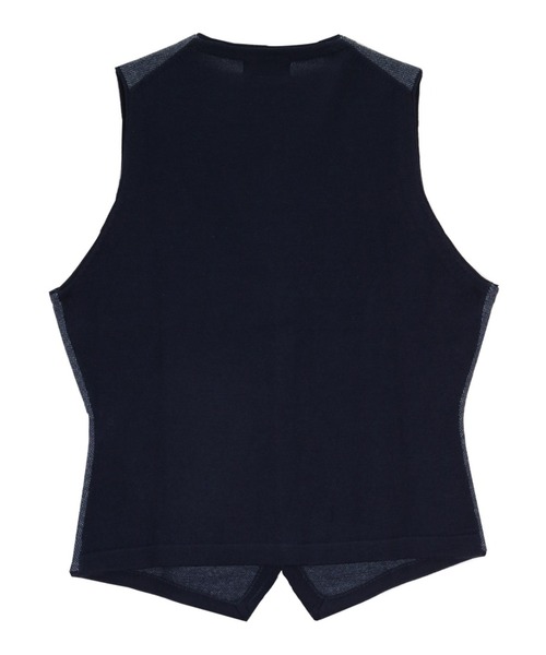 Pitta Re:)（ピッタリ）の「バースアイニットジレ（ベスト・メンズ・グレー/ネイビー・M/L/XL/LL）」の9枚目の写真