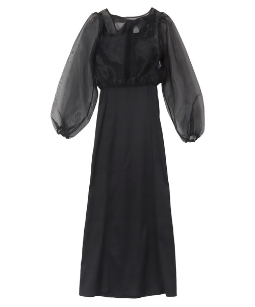 KOBE LETTUCE（コウベレタス）の「2点セット オケージョンワンピース×シアーブラウス（ワンピース・レディース・ピンク系/ブルーグレー/ブラック・M）」の14枚目の写真