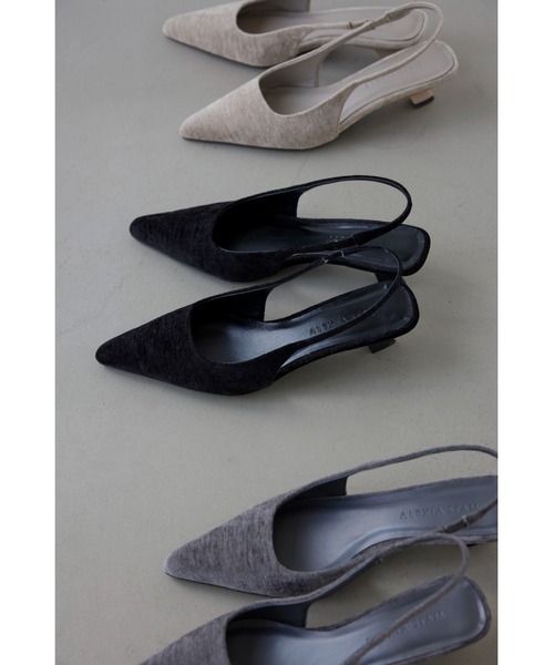 ALEXIA STAM（アリシアスタン）の「Low Heel Slingback Shoes /ローヒールミュール（その他シューズ・レディース・グレー/ブラック/ベージュ・L/M/S）」の19枚目の写真