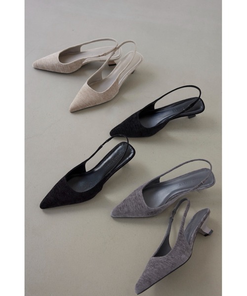 ALEXIA STAM（アリシアスタン）の「Low Heel Slingback Shoes /ローヒールミュール（その他シューズ・レディース・グレー/ブラック/ベージュ・L/M/S）」の20枚目の写真