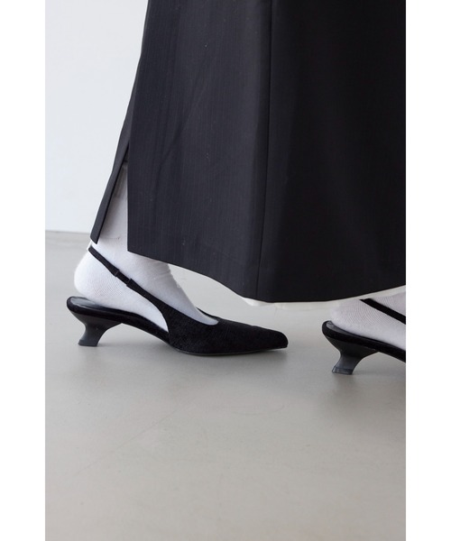 ALEXIA STAM（アリシアスタン）の「Low Heel Slingback Shoes /ローヒールミュール（その他シューズ・レディース・グレー/ブラック/ベージュ・L/M/S）」の10枚目の写真