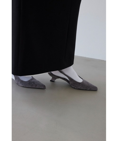 ALEXIA STAM（アリシアスタン）の「Low Heel Slingback Shoes /ローヒールミュール（その他シューズ・レディース・グレー/ブラック/ベージュ・L/M/S）」の12枚目の写真