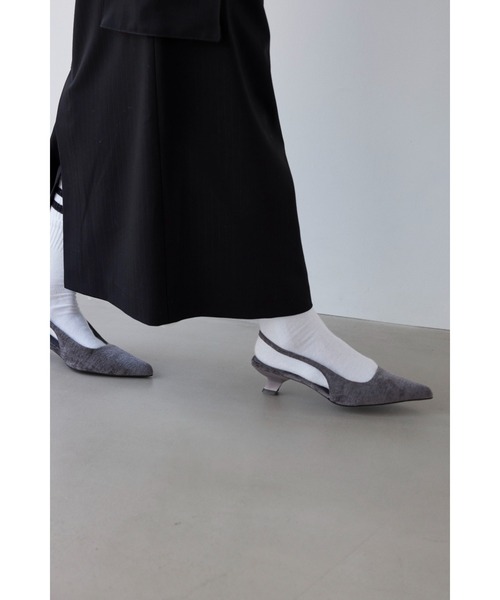 ALEXIA STAM（アリシアスタン）の「Low Heel Slingback Shoes /ローヒールミュール（その他シューズ・レディース・グレー/ブラック/ベージュ・L/M/S）」の13枚目の写真