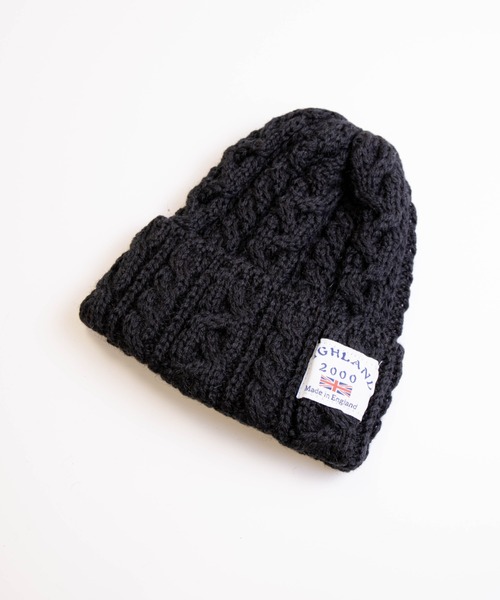 HIGHLAND 2000(ハイランドトゥーサウザンド)の「【HIGHLAND 2000/ハイランド2000】ボブキャップ ケーブル編み ニット帽 100%ウール(ニットキャップ/ビーニー・レディース・ベージュ/ネイビー/ブラック/ライトベージュ/チャコールグレー/ダークグリーン/ホワイト/ライトブラック/ブラウン/ブラック×ホワイト/インディゴブルー・FREE)」の21枚目の写真