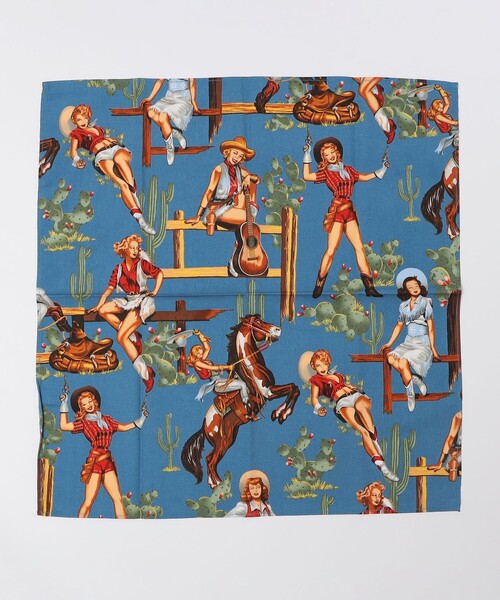 SHIPS（シップス）の「ROCKMOUNT: USA BANDANAS（バンダナ/スカーフ・メンズ・ブラック/ライトブルー/ブルー/ダークグレー/ネイビー/キャメル/レッド・ONE SIZE）」の5枚目の写真