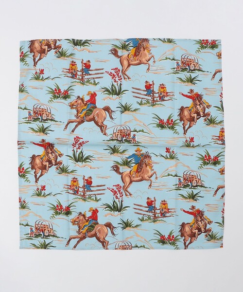 SHIPS（シップス）の「ROCKMOUNT: USA BANDANAS（バンダナ/スカーフ・メンズ・ブラック/ライトブルー/ブルー/ダークグレー/ネイビー/キャメル/レッド・ONE SIZE）」の3枚目の写真