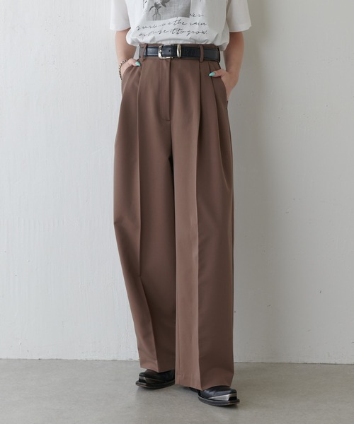 90s BALENCIAGA 2タック ワイド スラックス BOTTOMS COLLECTION】 ⁡-2tuck pants- ⁡ 「2タックワイド