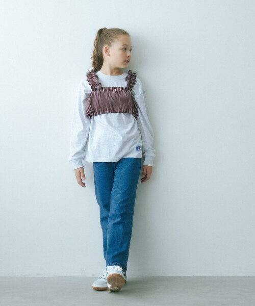 green label relaxing（グリーンレーベルリラクシング）の「【別注】＜Robert P. Miller＞ TJ ビスチェ / キッズ  150cm-160cm（キャミソール・キッズ・ブラック/ダークブラウン/レッド/ケリーグリーン・L(150-160cm)）」の4枚目の写真