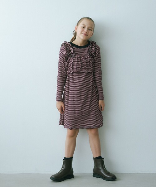 green label relaxing（グリーンレーベルリラクシング）の「【別注】＜Robert P. Miller＞ TJ ビスチェ / キッズ  150cm-160cm（キャミソール・キッズ・ブラック/ダークブラウン/レッド/ケリーグリーン・L(150-160cm)）」の5枚目の写真