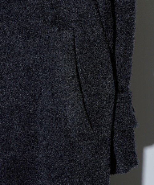 セール】【SETUP7】MIXシャギーロングコート ステンカラーコート