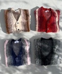 younger song（ヤンガーソング）の「mulch stripe mohair cardigan 