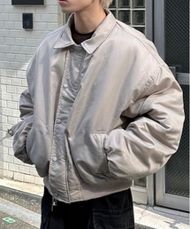 Chikashitsu +(�`�J�V�c�v���X)�́yChikashitsu +�zcropped padding jumper / �y�`�J�V�c�v���X�z�N���b�v�h�p�f�B���O�W���P�b�g(MA-1)