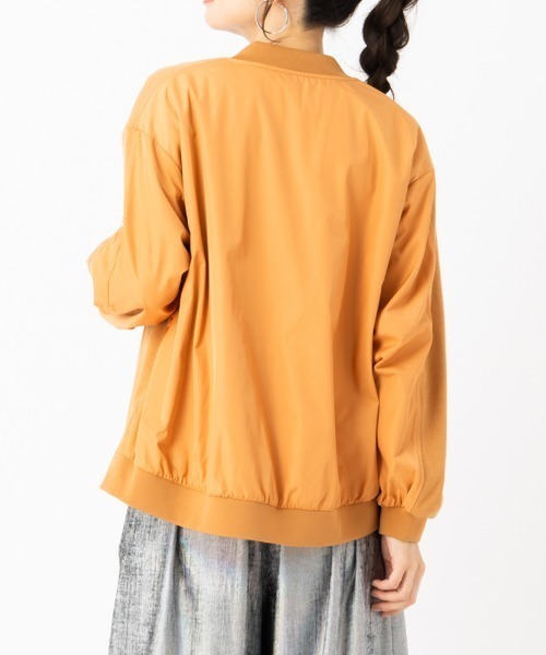 aunt lily（アントリリー）の「裏起毛 ブルゾン ファスナー トップス リブ付笳・（ブルゾン・レディース・カーキ/ライトブラウン・L/M/S/LL）」の7枚目の写真