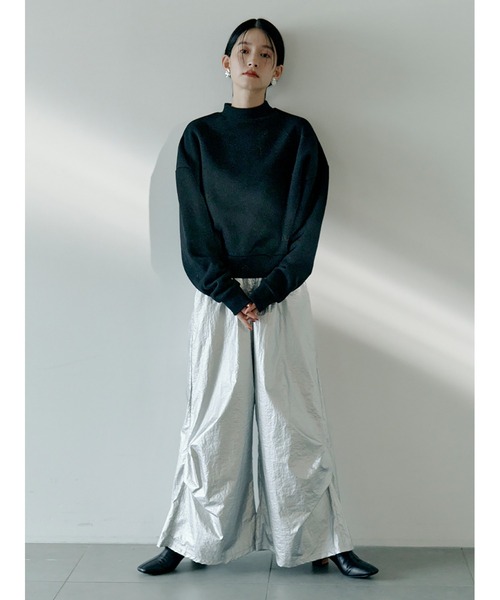 Stylevoice for xxx（スタイルヴォイスフォー）の「メタリックイージーパンツ（その他パンツ・レディース・シルバー/ブラック・FREE）」の5枚目の写真