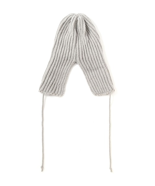 N.(N. Natural Beauty Basic)(エヌエヌナチュラルビューティーベーシック)の「ニットフライトキャップ(ニットキャップ/ビーニー・レディース・ライトグレー/ネイビー/オフホワイト・フリ-)」の5枚目の写真