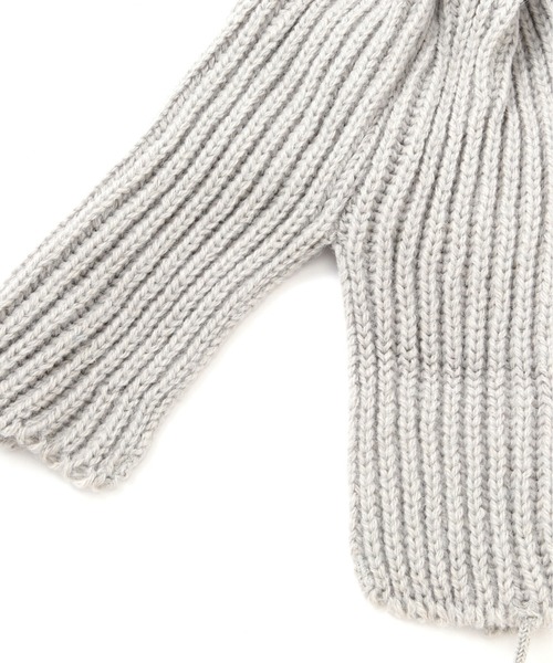 N.(N. Natural Beauty Basic)(エヌエヌナチュラルビューティーベーシック)の「ニットフライトキャップ(ニットキャップ/ビーニー・レディース・ライトグレー/ネイビー/オフホワイト・フリ-)」の7枚目の写真