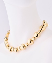 JENNE（ジェンヌ）の「ぷっくり大小ハートネックレス（ネックレス）」