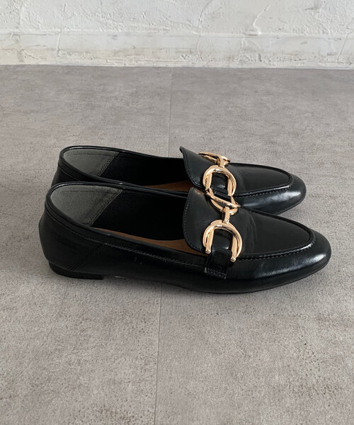 DouDou（ドゥドゥ）の「【WEB限定】ソフトデザインビットローファー（ローファー・レディース・ブラック/シルバー・23cm/23.5cm/24cm/24.5cm）」の6枚目の写真