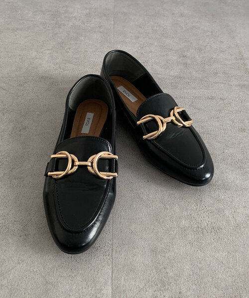 DouDou（ドゥドゥ）の「【WEB限定】ソフトデザインビットローファー（ローファー・レディース・ブラック/シルバー・23cm/23.5cm/24cm/24.5cm）」の8枚目の写真