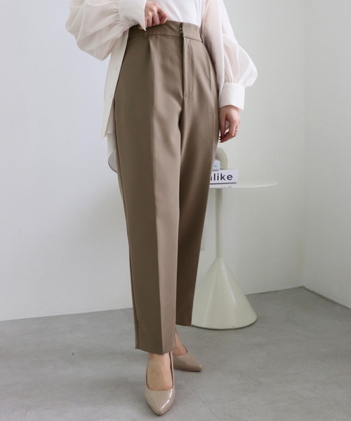 INGNI（イング）の「【WEB限定】テーパードパンツ（スラックス・レディース・ブラウン/グレー/ブラック・S/M/L）」の3枚目の写真