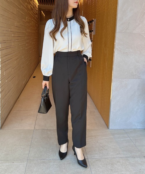 INGNI（イング）の「【WEB限定】テーパードパンツ（スラックス・レディース・ブラウン/グレー/ブラック・S/M/L）」の11枚目の写真