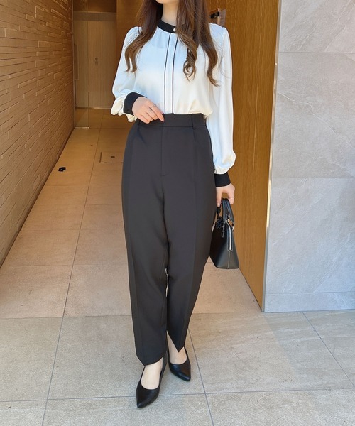 INGNI（イング）の「【WEB限定】テーパードパンツ（スラックス・レディース・ブラウン/グレー/ブラック・S/M/L）」の12枚目の写真