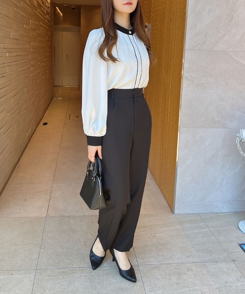 INGNI（イング）の「【WEB限定】テーパードパンツ（スラックス・レディース・ブラウン/グレー/ブラック・S/M/L）」の13枚目の写真