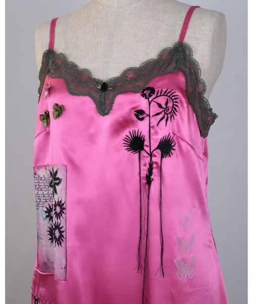 rurumu:(ルルムウ)の「rurumu:/ルルムウ/collage satin camisole dress(ワンピース・レディース・ピンク系その他/ライトピンク/ブラック/ミント・SMALL/MEDIUM)」の12枚目の写真
