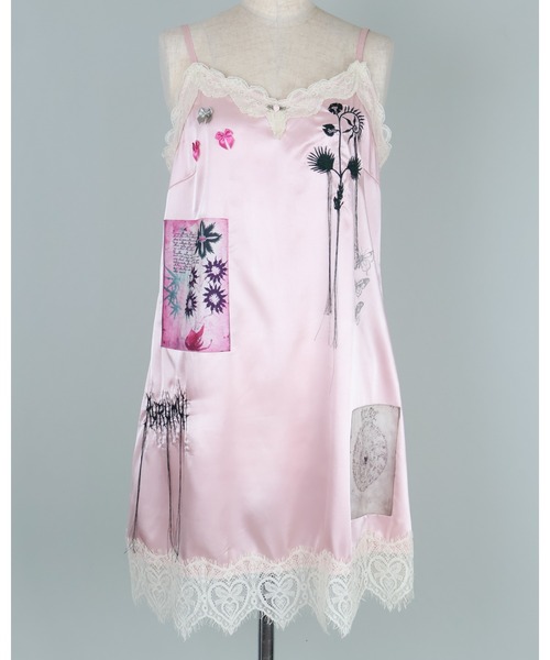 rurumu:(ルルムウ)の「rurumu:/ルルムウ/collage satin camisole dress(ワンピース・レディース・ピンク系その他/ライトピンク/ブラック/ミント・SMALL/MEDIUM)」の15枚目の写真