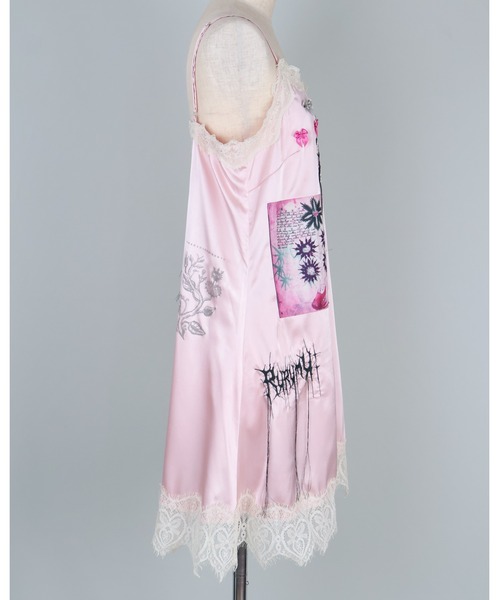 rurumu:(ルルムウ)の「rurumu:/ルルムウ/collage satin camisole dress(ワンピース・レディース・ピンク系その他/ライトピンク/ブラック/ミント・SMALL/MEDIUM)」の17枚目の写真
