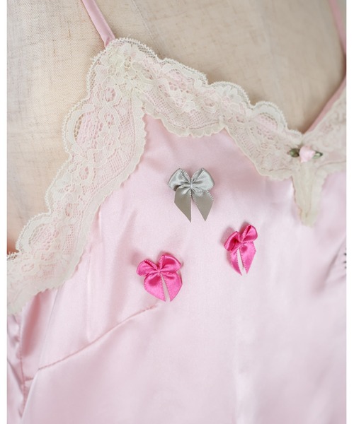 rurumu:(ルルムウ)の「rurumu:/ルルムウ/collage satin camisole dress(ワンピース・レディース・ピンク系その他/ライトピンク/ブラック/ミント・SMALL/MEDIUM)」の19枚目の写真