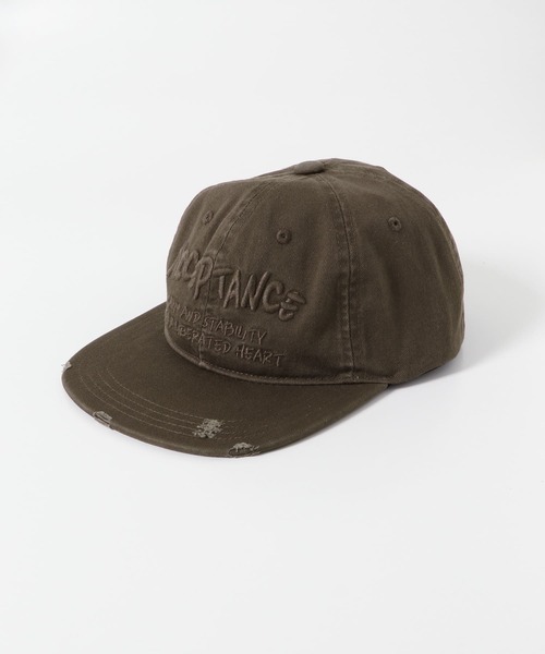 SENSE OF PLACE by URBAN RESEARCH（センスオブプレイスバイアーバンリサーチ）の「ロゴシシュウダメージキャップ（キャップ・メンズ・ダークブラウン/ブラック・ONE）」の2枚目の写真