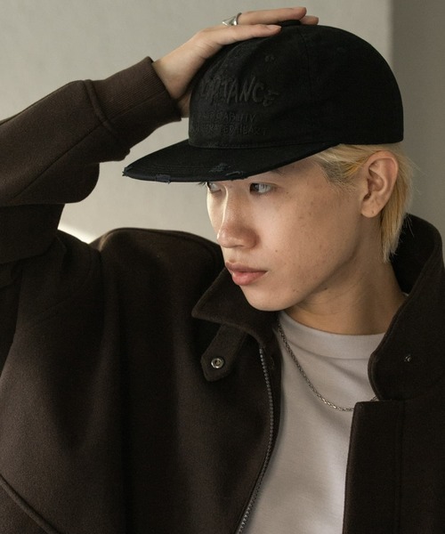 SENSE OF PLACE by URBAN RESEARCH（センスオブプレイスバイアーバンリサーチ）の「ロゴシシュウダメージキャップ（キャップ・メンズ・ダークブラウン/ブラック・ONE）」の3枚目の写真