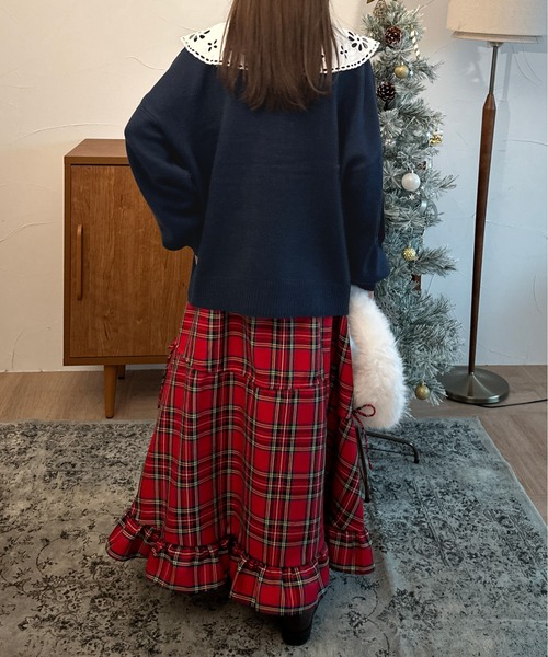 kutir（クティール）の「Teddy Bear/テディベアニットプルオーバー（ニット/セーター・レディース・グレー/アイボリー/ネイビー・FREE）」の9枚目の写真