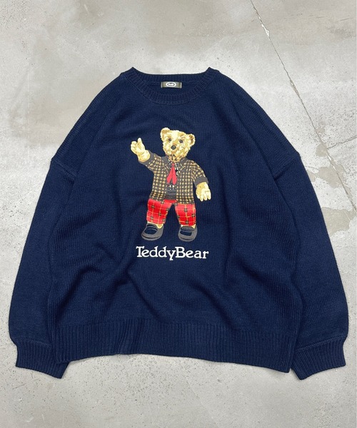 kutir（クティール）の「Teddy Bear/テディベアニットプルオーバー（ニット/セーター・レディース・グレー/アイボリー/ネイビー・FREE）」の10枚目の写真