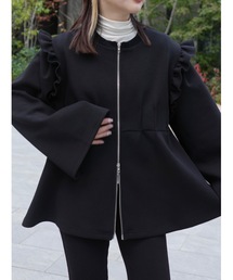 JUMELLE | frill zipup sweat(スウェット)