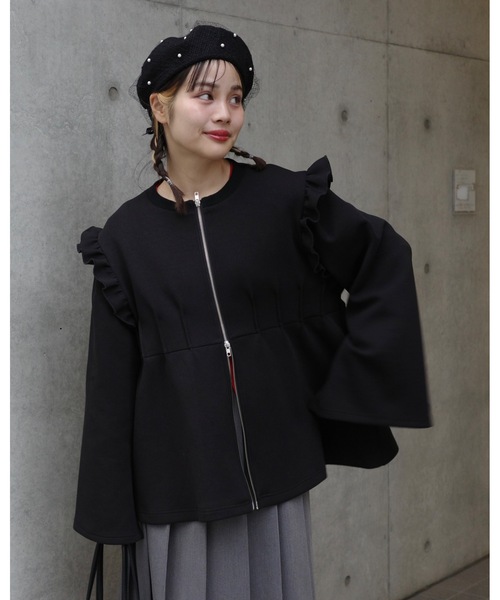 jumelle（ジュメロ）の「frill zipup sweat（スウェット）」 - WEAR