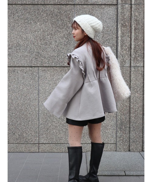 JUMELLE（ジュメロ）の「frill zipup sweat（スウェット・レディース・グレー/ブラック・FREE）」の15枚目の写真