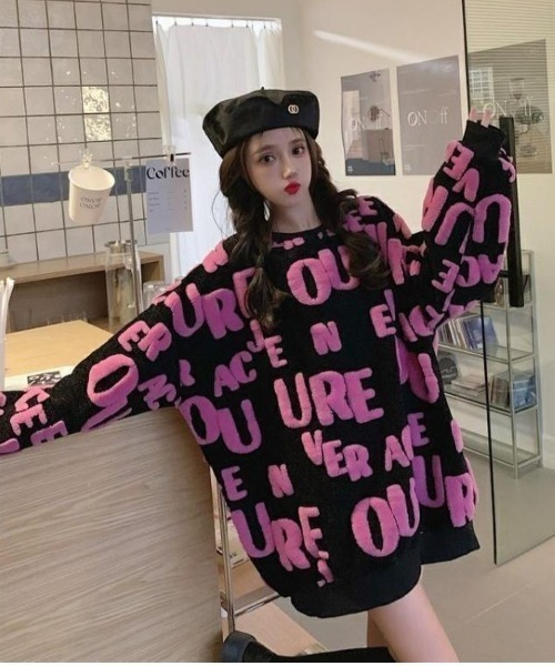 LETee(レティー)の「サガラ刺繍風 ロゴジャカードニットプルオーバー(ニット/セーター・レディース・ピンク/グリーン/ホワイト/ブルー・FREE)」の16枚目の写真
