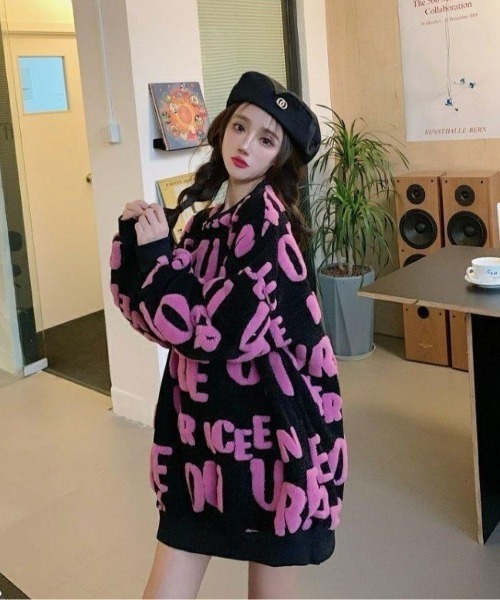 LETee(レティー)の「サガラ刺繍風 ロゴジャカードニットプルオーバー(ニット/セーター・レディース・ピンク/グリーン/ホワイト/ブルー・FREE)」の17枚目の写真