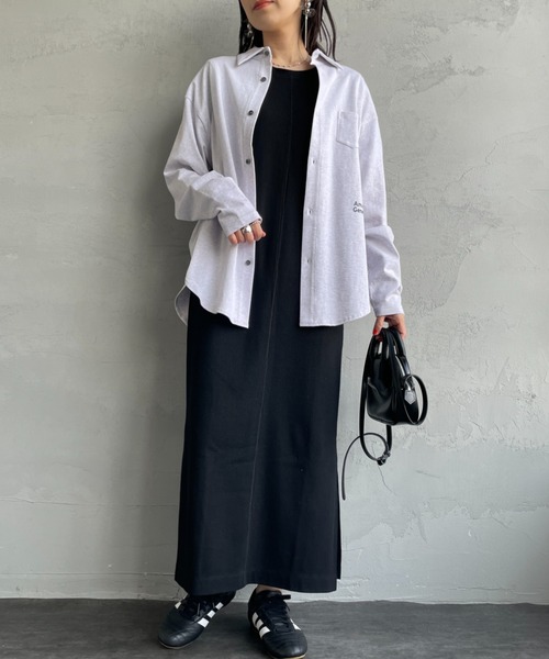 ブラウス シャツ 「Americana×JEANS FACTORY/アメリカーナ×ジーンズファクトリー」 別注 コットンジャージー ポロ襟カットソーシ AMERICANA ブラウス シャツ 「Americana×JEANS FACTORY