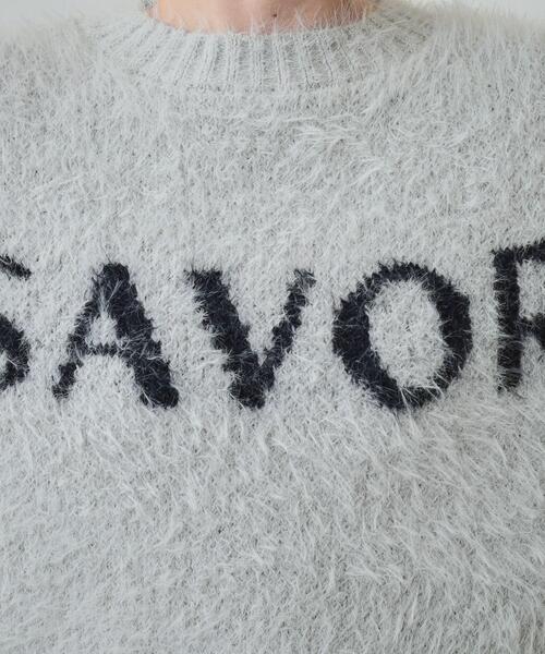 Cutie Blonde（キューティーブロンド）の「◆【S-LL】ほんのりショート丈 ふわふわフェザー ロゴニット（ニット/セーター・レディース・ライトグレー/チャコールグレー/オフホワイト/ブラウン系・03/04/02/01）」の20枚目の写真