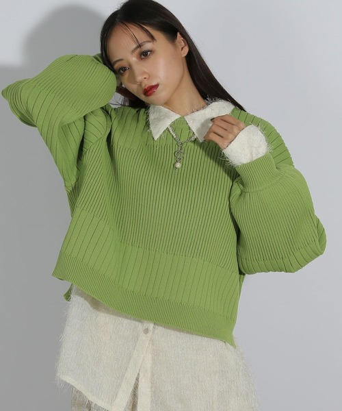 【セール】スポンディッシュニットプルオーバー(HARE)（ニット/セーター）｜HARE（ハレ）ニット/セーター