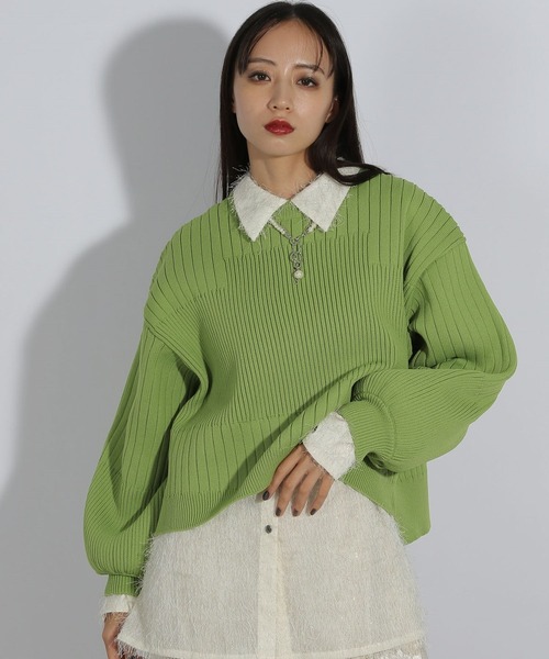 【セール】スポンディッシュニットプルオーバー(HARE)（ニット/セーター）｜HARE（ハレ）