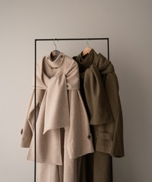 mideal（マイディール）の「shawl long coat / ショールロングコート 