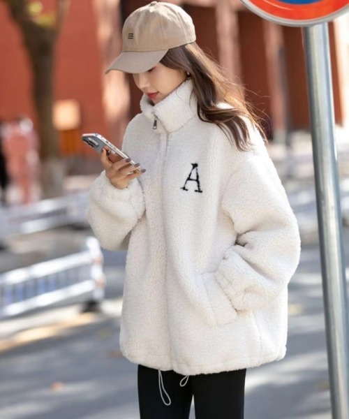 Ritzy（リッツィー）の「もこもこ スタンドカラー ボアジャケット