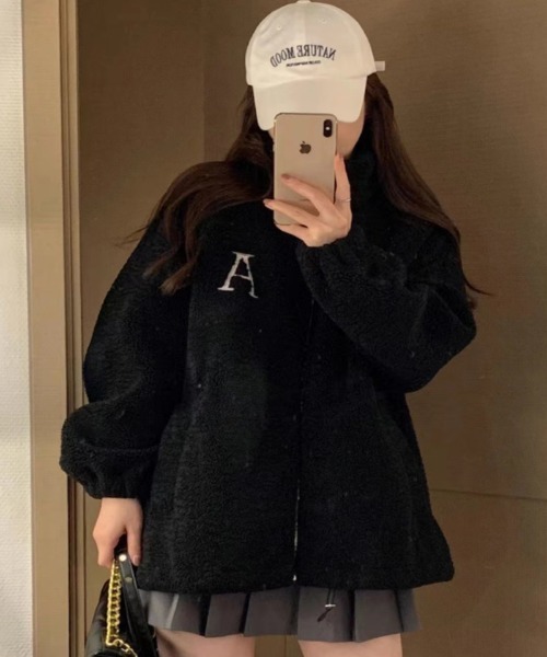 Ritzy（リッツィー）の「もこもこ スタンドカラー ボアジャケット